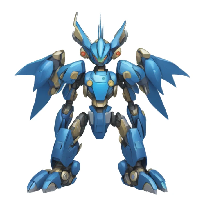 Futuristic Mechanical Pokémon-Medabot-Dragon full body sticker