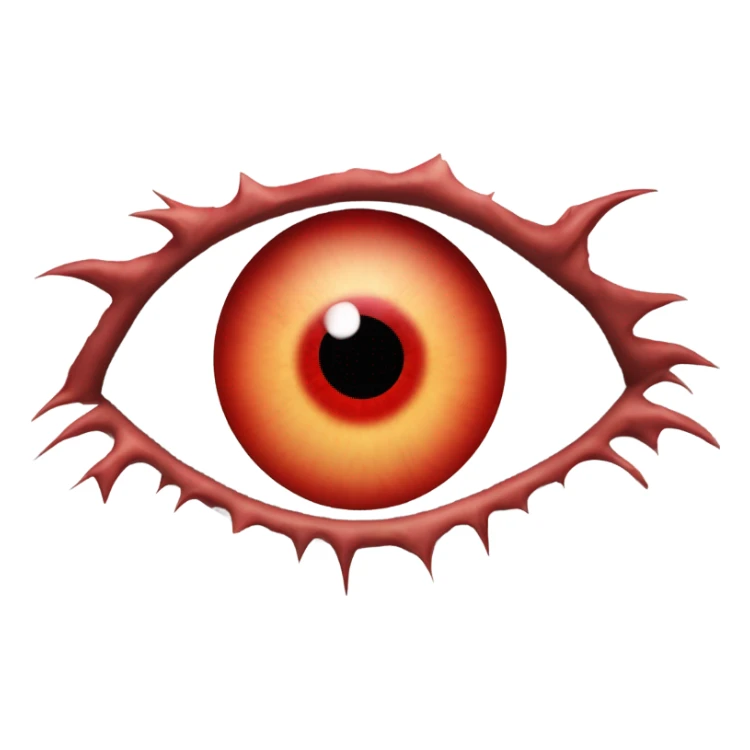 Angry red eye with other eye normal sticker