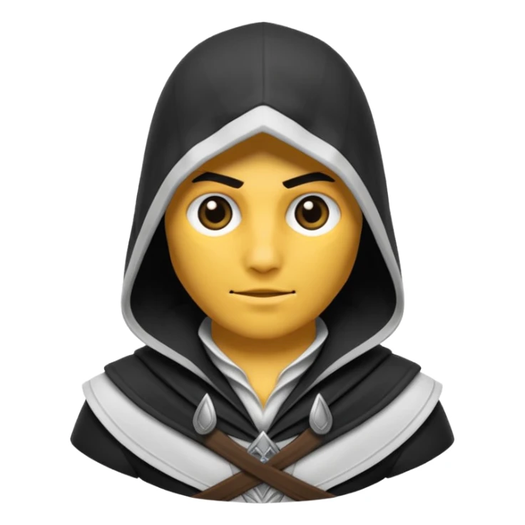 Assassin creed emoji smaler smaler and smaler and small size  sticker