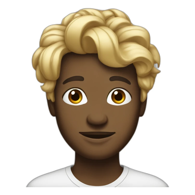 Métisse avec une touffe de cheveux sticker