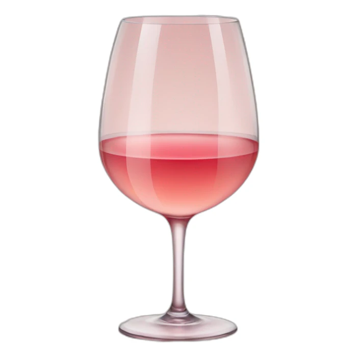 Glass of rosé wine sticker
