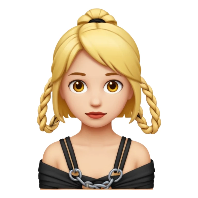 Bdsm girl emoji tied up sticker