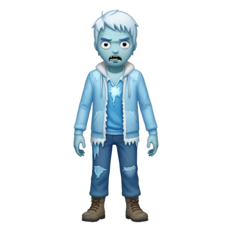 ice zombie full body sticker