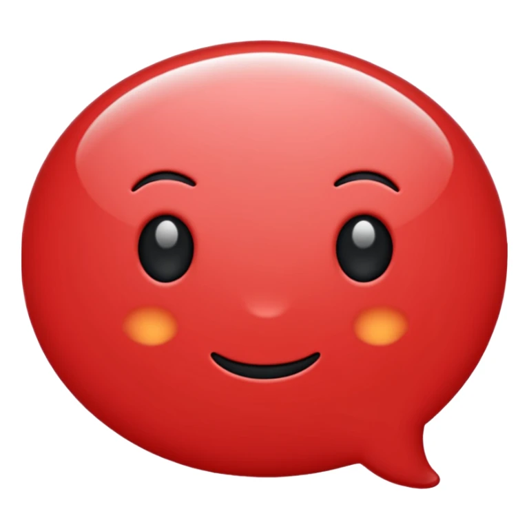 commentbubble red and black sticker