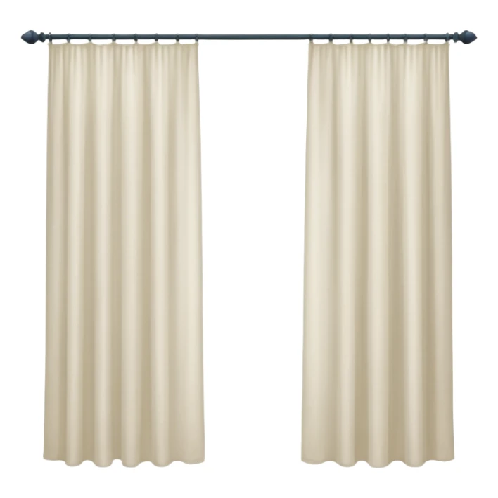 plain curtain sticker
