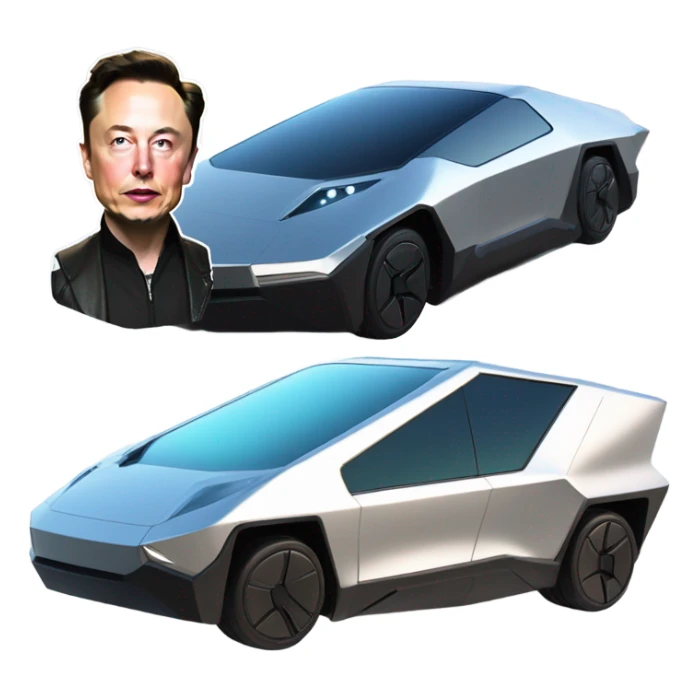 Elon musk cybertruck sticker