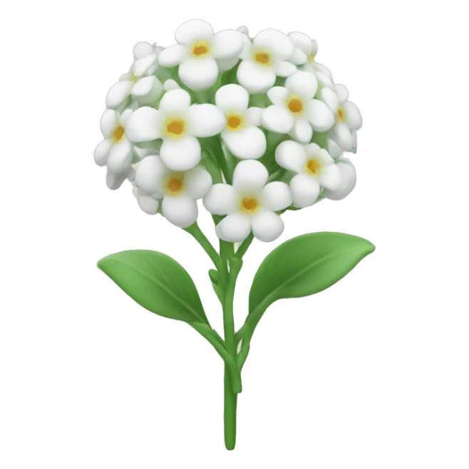 baby’s breath flower sticker