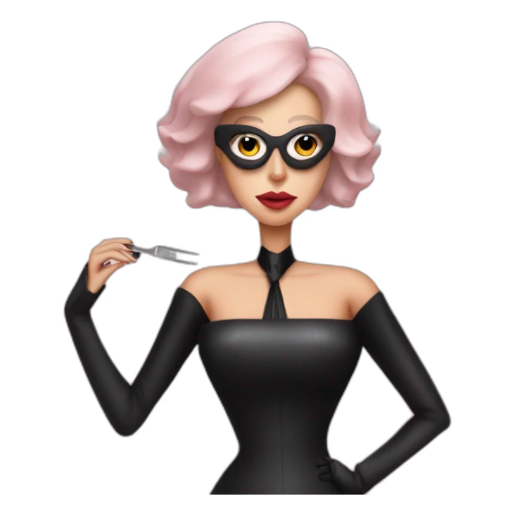Lady Gaga con traje de carne sticker