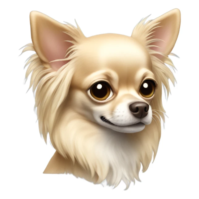 Chihuahua Longhair Cream sticker