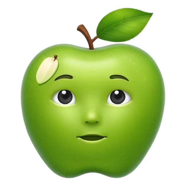 chain of thought in apple emoji style sticker