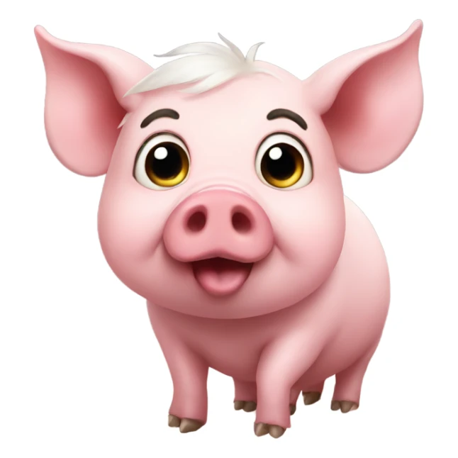 pig who is a fairy sticker
