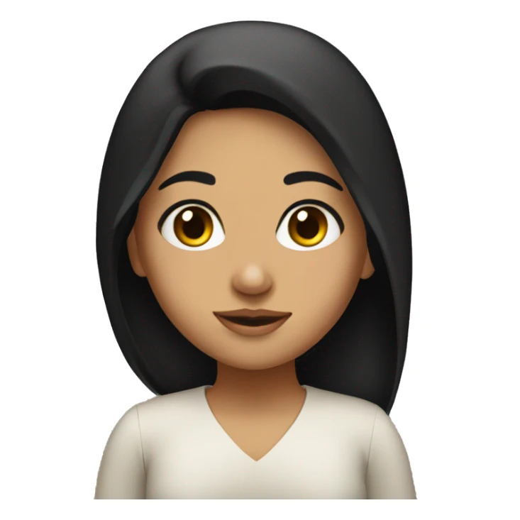 middle eastern girl with black hair  sticker