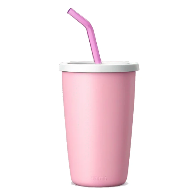 stanley tumbler pink with handle and straw sticker