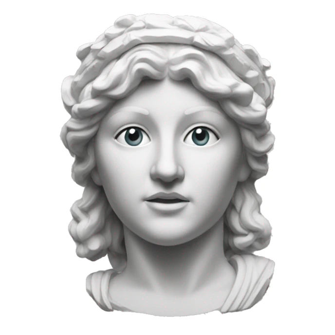 Sculpture of Athena the Greek goddess  sticker