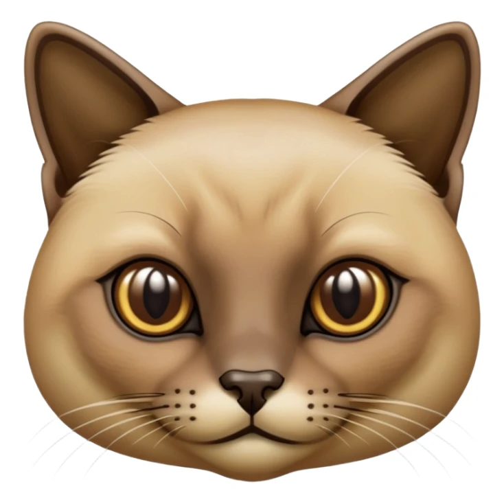 Tonkinese Cat brown seal mink sticker