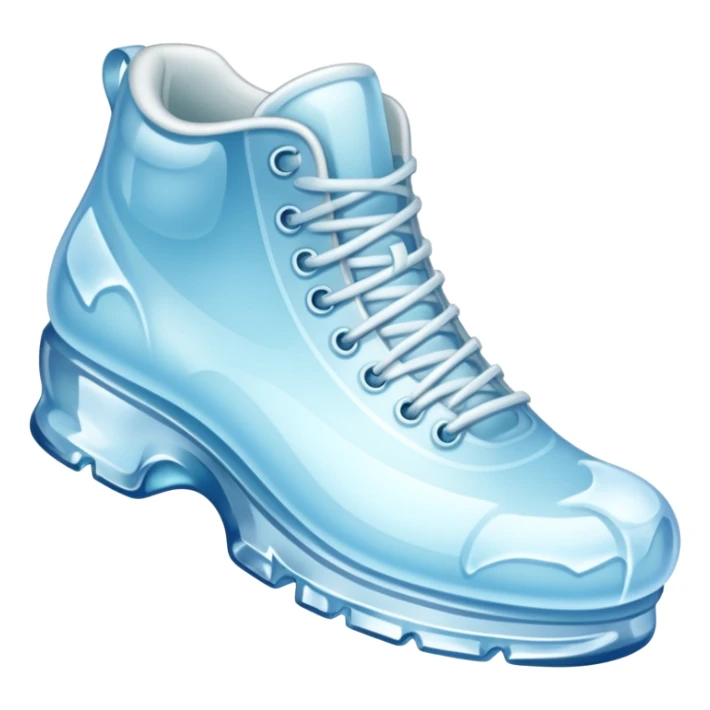 shoe made of ice sticker