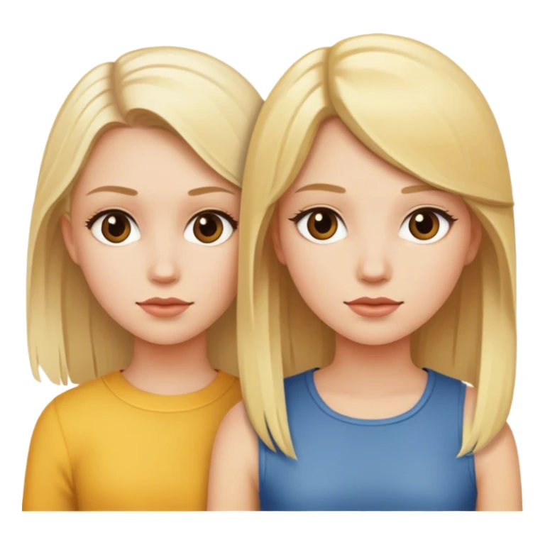 Two Girls blond sticker
