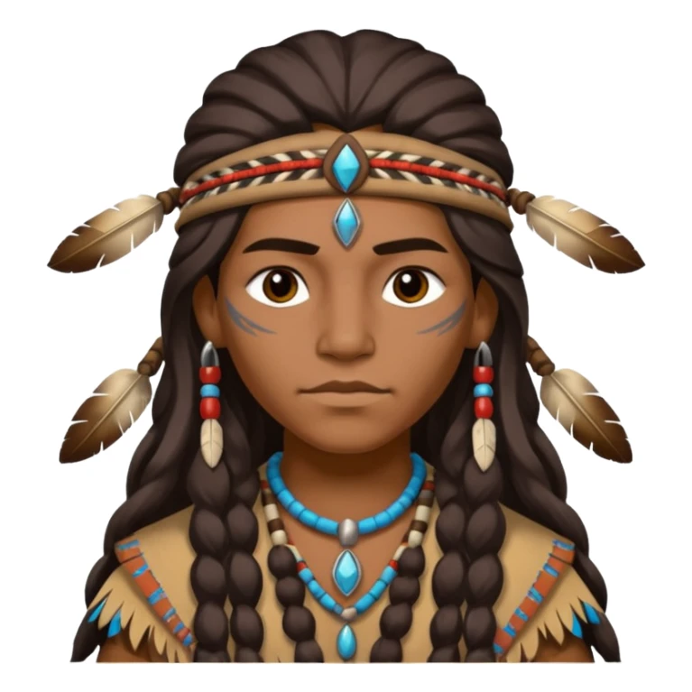 hemstar in a Native American costume sticker