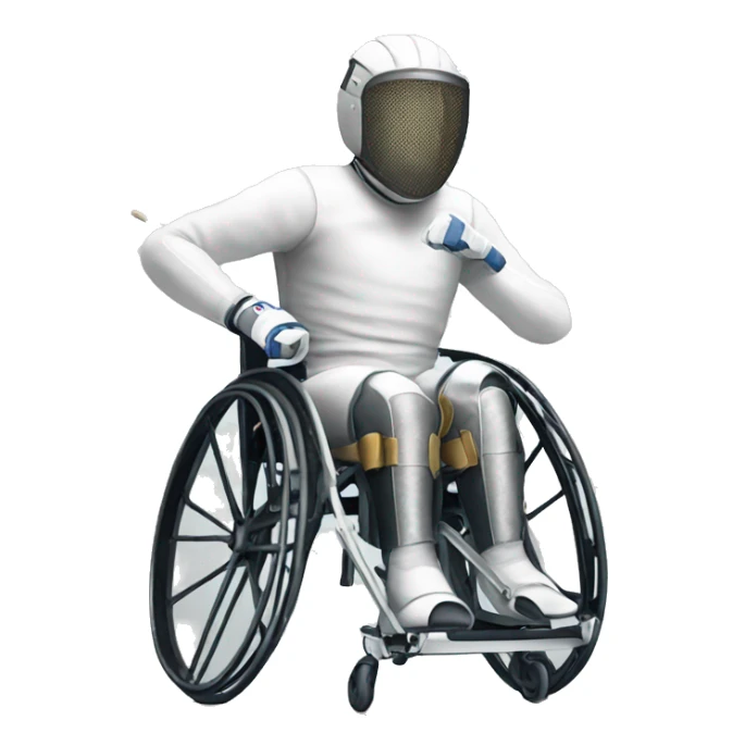 wheelchair fencing sticker