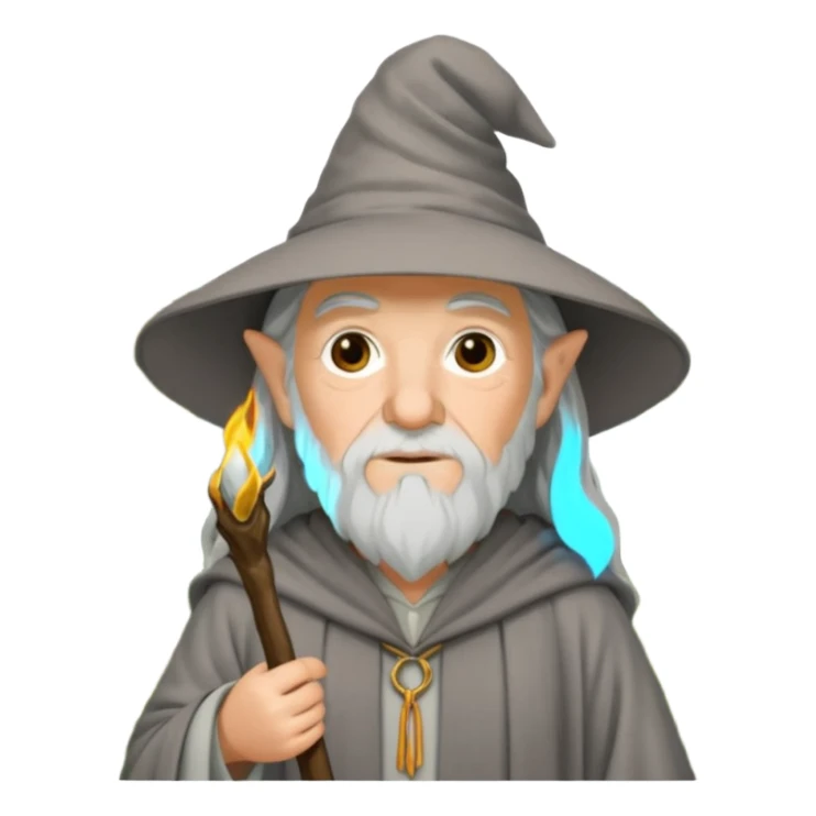Gandalf in the forest sticker