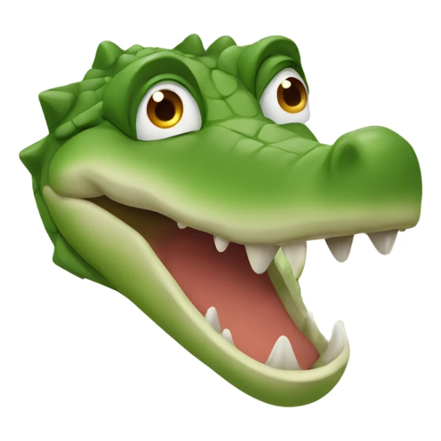 Crocodile with flat nose sticker