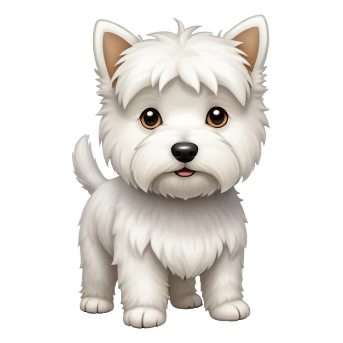  white-terrier-full-body-photo sticker