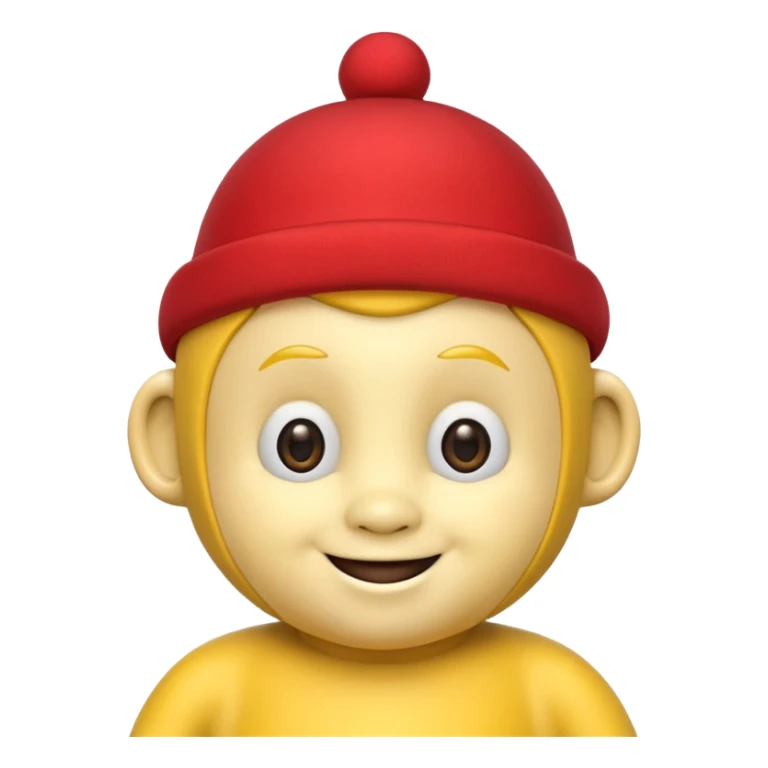 Sarı Teletabi kırmızıyı domaltan sticker