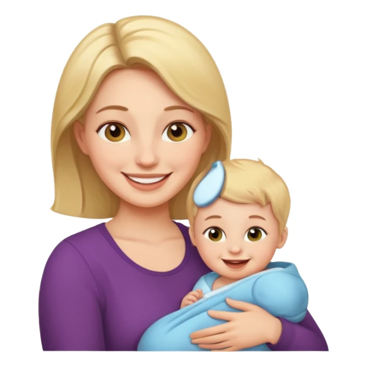 mother with baby sticker