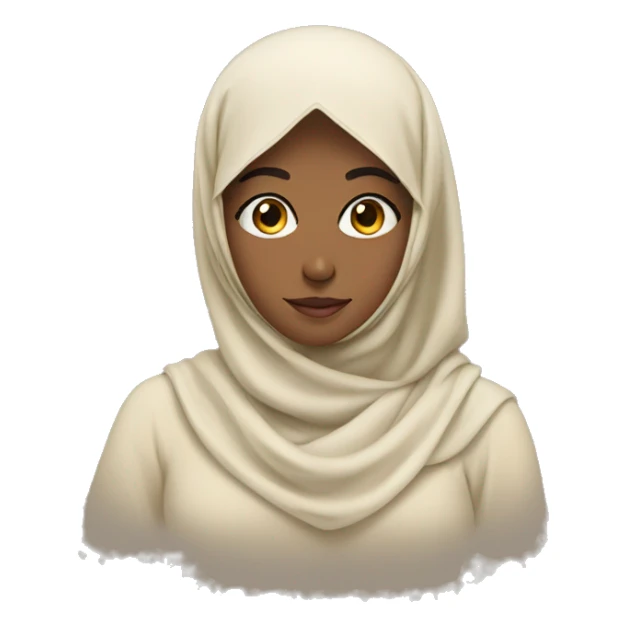 Pyramid with a girl in hijab sticker