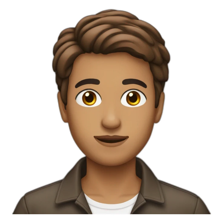 Arabic perso1n with and short brown haircut sticker