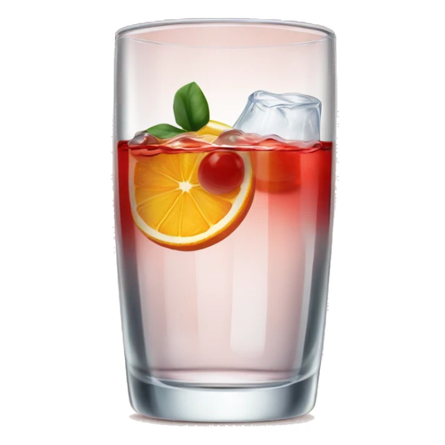 Campari Spritz in glass of water  sticker