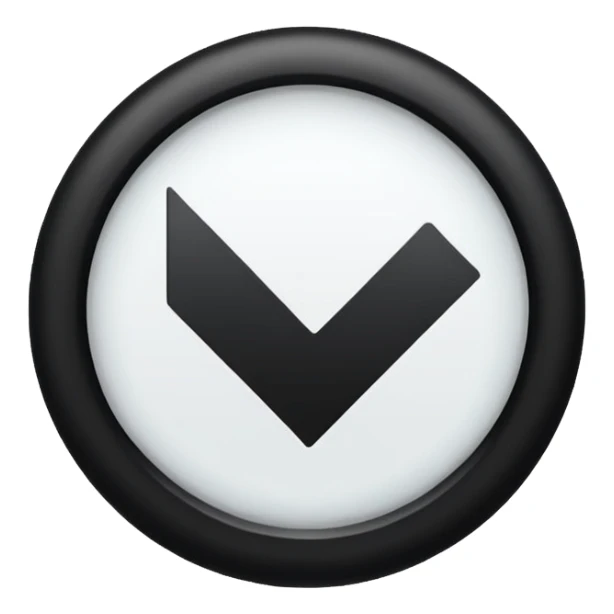 Full of black circle with a check mark on it sticker