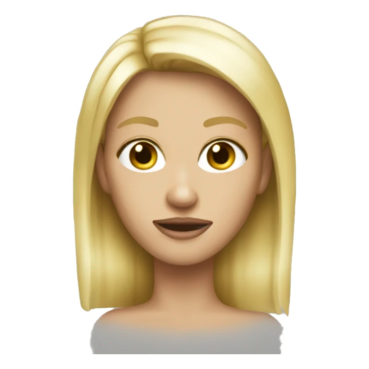 female blonde skinny legend sticker