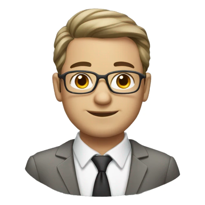 cartoon style male teacher sticker