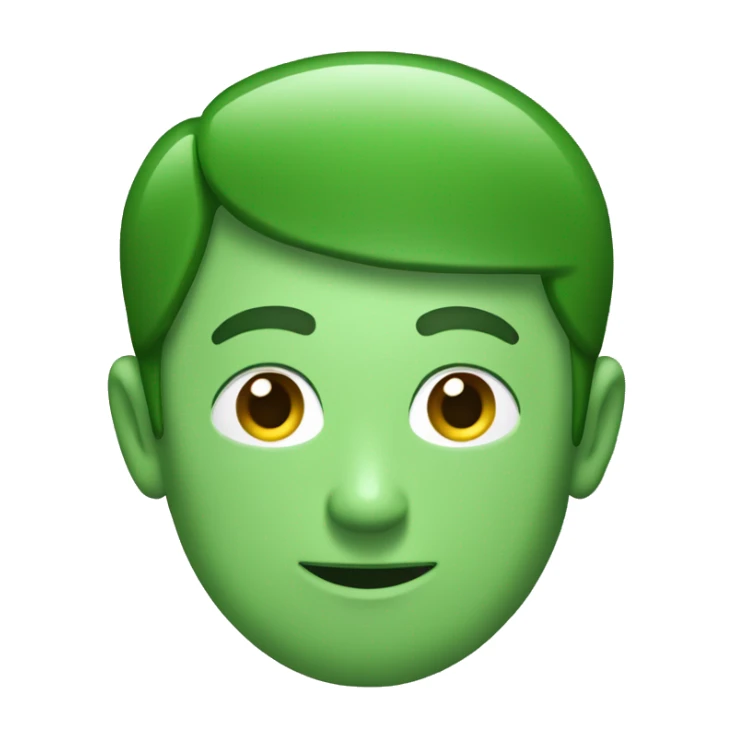 Green Backward index fibguer point down sticker