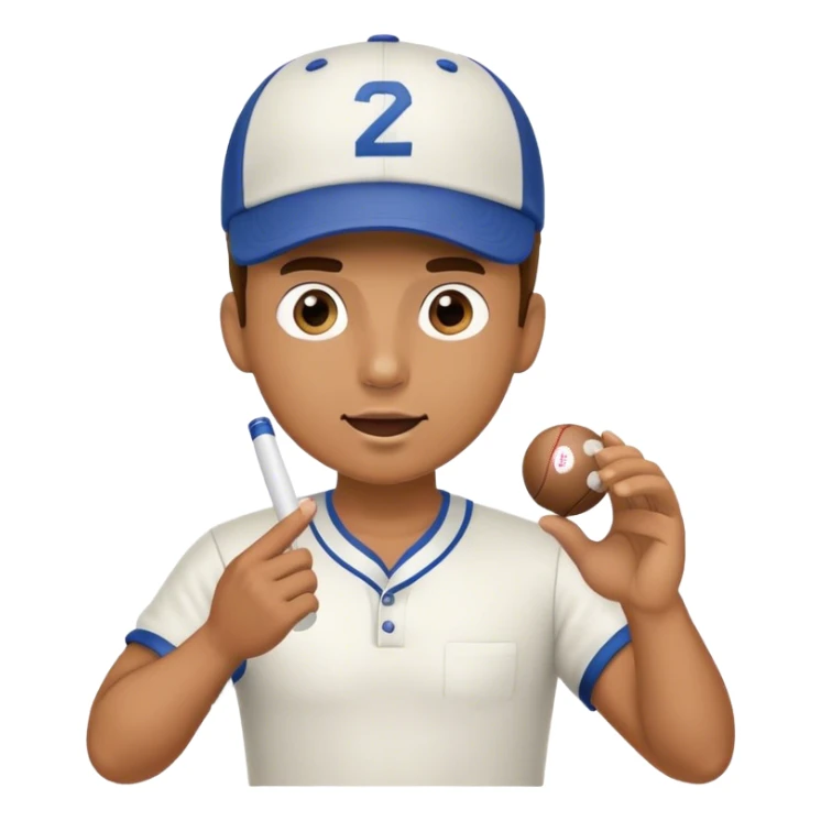 soccer coach with baseball cap, whistle, tactic board and ball in his hand sticker