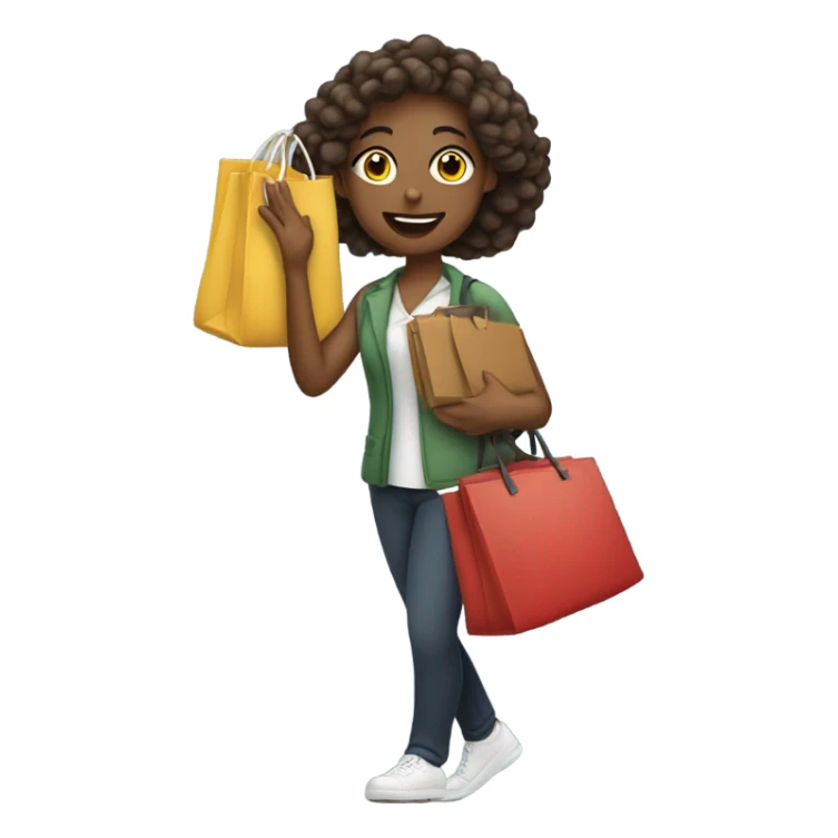 Female music teacher with a lot of bags sticker