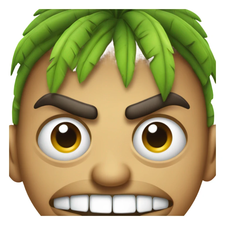 a mix between the palm_tree and rage emoji sticker