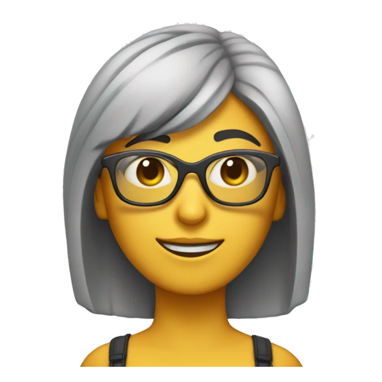 Chica con gafas y pestañas bonitas sticker