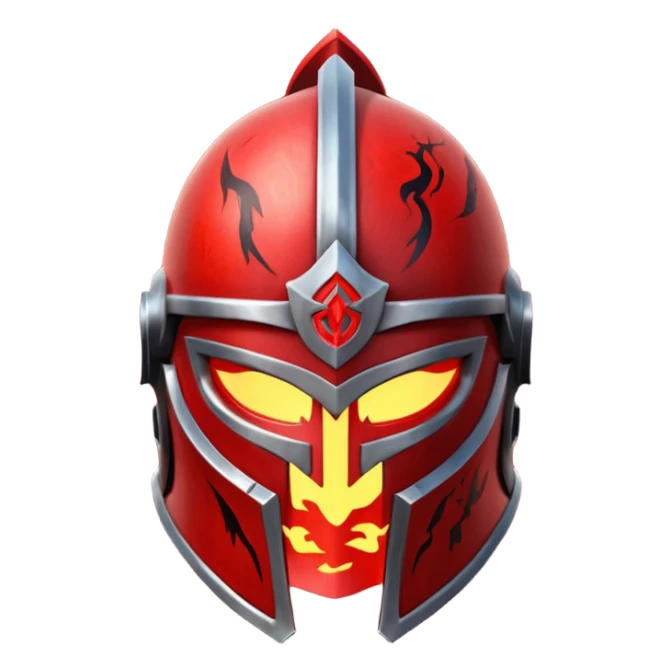 Ares legendary helmet object icon, ancient Greek helmet with glowing red runes, deep red energy glow, battle scars, epic fantasy style, 3D cartoon, mobile game icon style, centered, clean background, no text, no watermark

 sticker