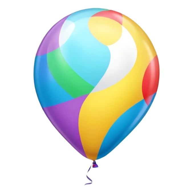 Colorful balloon (balão colorido) sticker