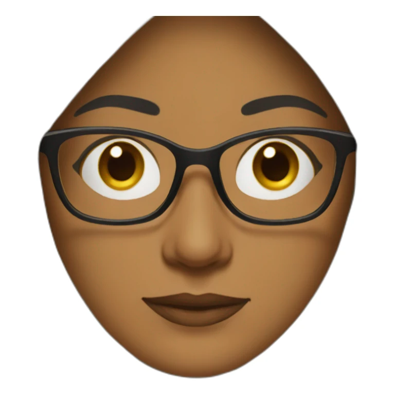 mature woman wearing hijab and glasses sticker