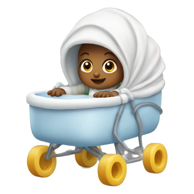 Baby inside walker sticker