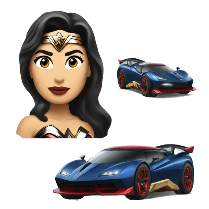 Wonder woman’s off road capable hypercar  sticker
