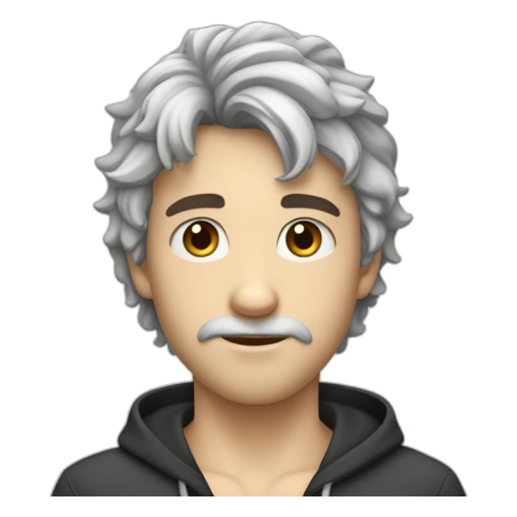 Handsome-white-boy-with-black-hairy-lovely-face sticker