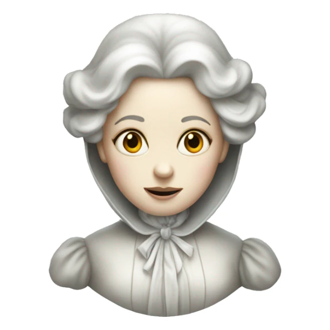 The ghost of an Victorian lady sticker