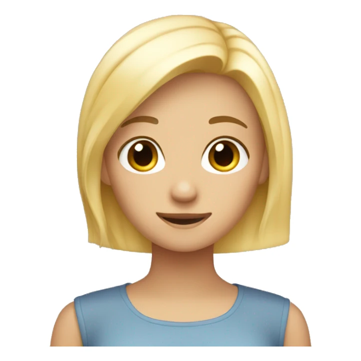 Blond girl hand in the back  sticker