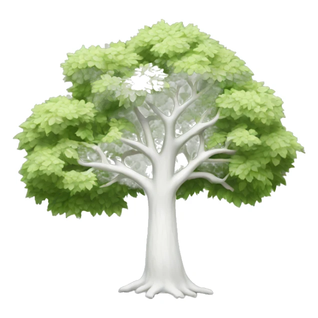 White tree sticker