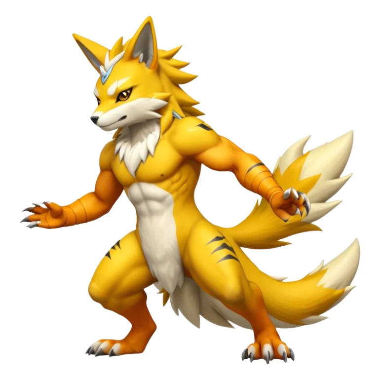 Renamon-Zeraora-Lombax-hybrid-fusion sticker