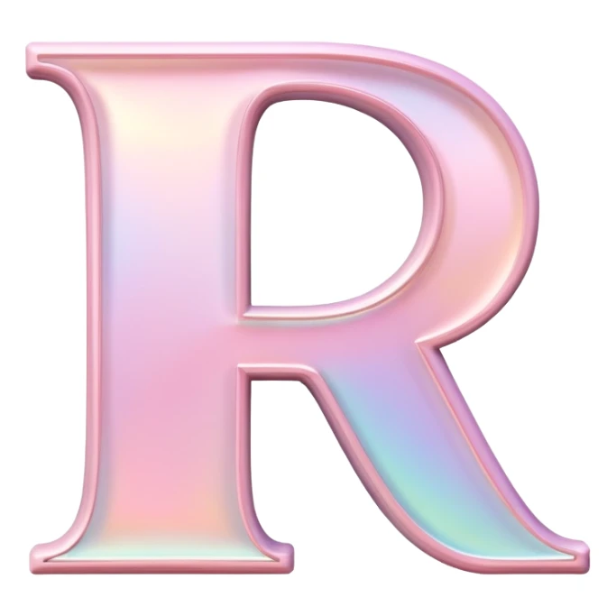 Iridescent pastel pink romantic formal elegant sophisticated cultured neat pretty beautiful Font setting icon with letter H sticker